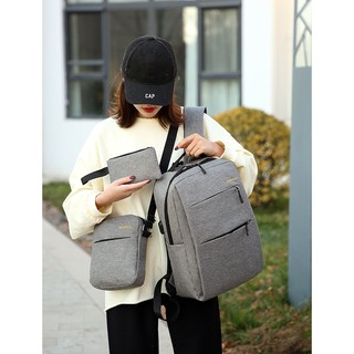 Combo balo 3 chiếc thời trang gồm 1 balo + 1 túi chéo + 1 ví