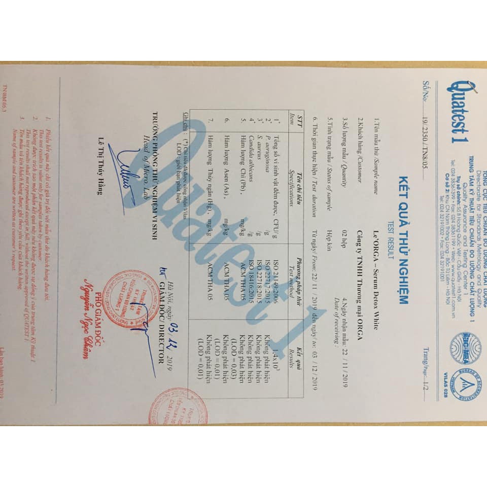 Serum Trắng Da Trị Nám Detox White - Tinh Chất Trẻ Hóa Da Tăng Độ Ẩm Huyết Thanh Giảm Lão Hóa Le'Orga 7ml | BigBuy360 - bigbuy360.vn