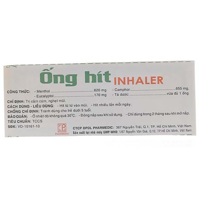 Ống hít thông mũi Inhaler