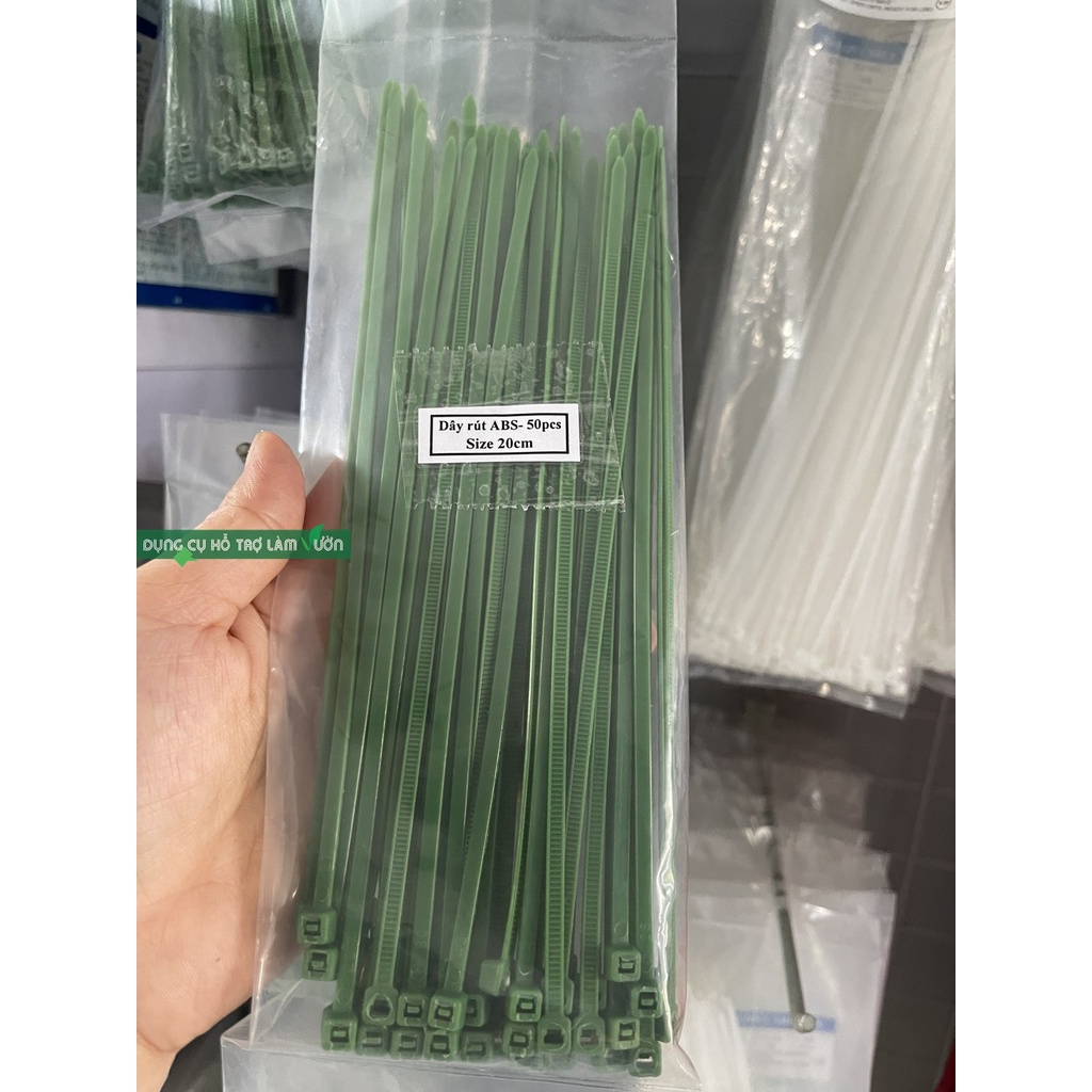 Dây rút nhựa ABS chất lượng cao dài 20cm gói 50 sợi
