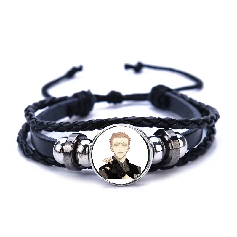 Vòng tay da lộn in hình 19 DAYS anime chibi manhua phụ kiện trang sức xinh xắn quà tặng độc đáo