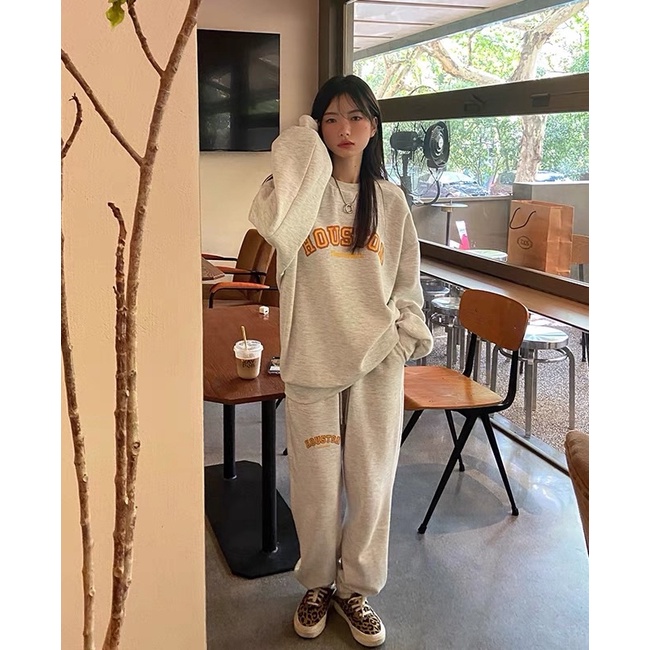 Set Bộ nỉ nữ in chữ siêu hot 2022