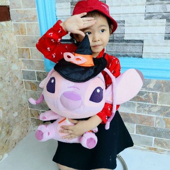 Gấu bông stick hồng và xanh