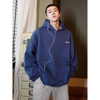 Áo hoodie nam dáng rộng áo nam có mũ áo nam basic màu trắng xám đen xanh navy