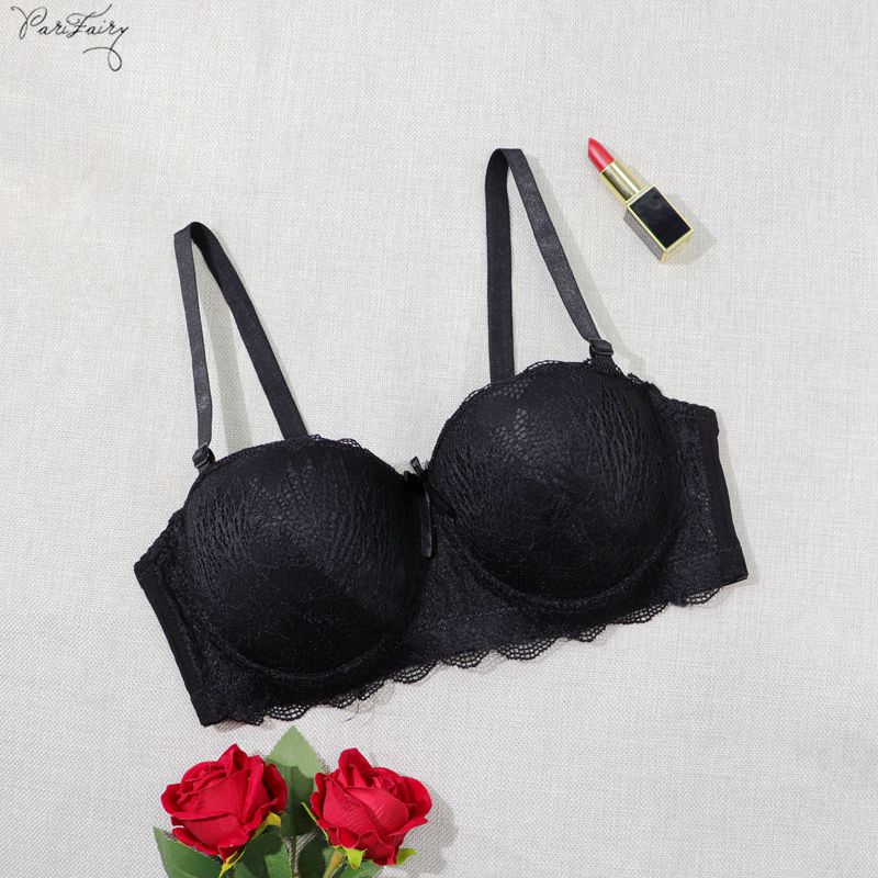 PARIFAIRY áo ngực cup c áo ngực có gọng không mút áo ngực đen 38C 40C 42C 44C-89341