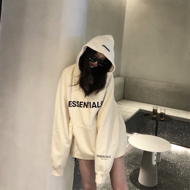 Áo hoodie Essentials unisex form rộng chất nỉ bông dày dặn , áo hoodie nam nữ siêu chất 2022