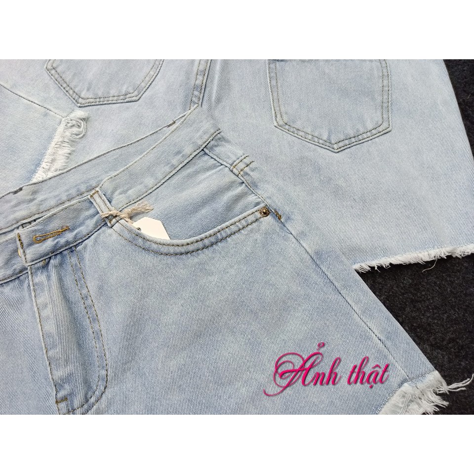 Quần sọt jean nữ xanh nhạt Bigsize | BigBuy360 - bigbuy360.vn