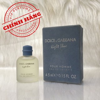 Nước hoa nam chính hãng Dolce & Gabbana Light Blue Pour Homme EDT 4.5ml