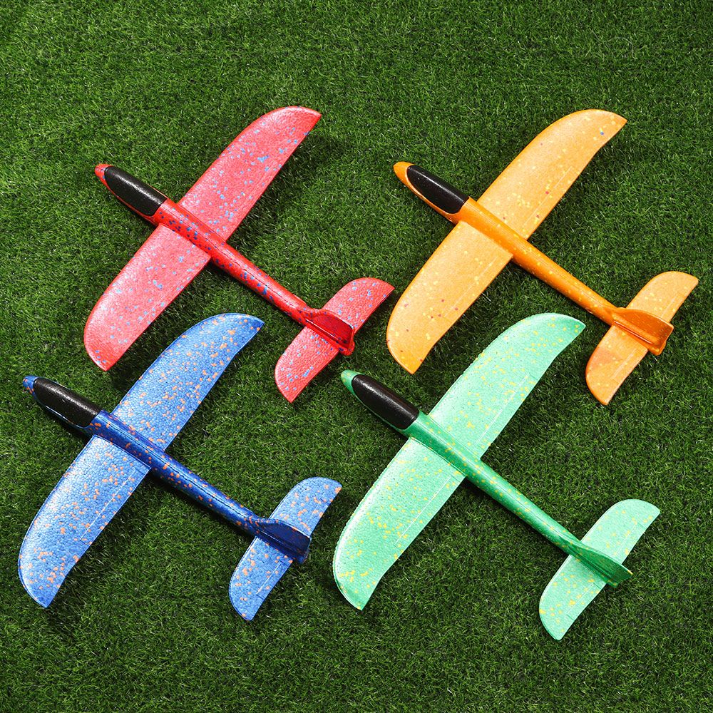 Mô hình máy bay xốp ném tay có đèn LED nhiều màu vui nhộn cho bé