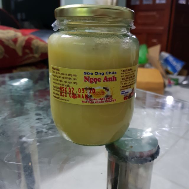 Sữa ong chúa tươi ngọc anh hũ thủy tinh 500gr