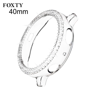 Foxty Watch Case Smartwatch Protector Case Bumper Shockproof Watch Hard Case PC For Samsung Galaxy Active 2 40mm Pretty