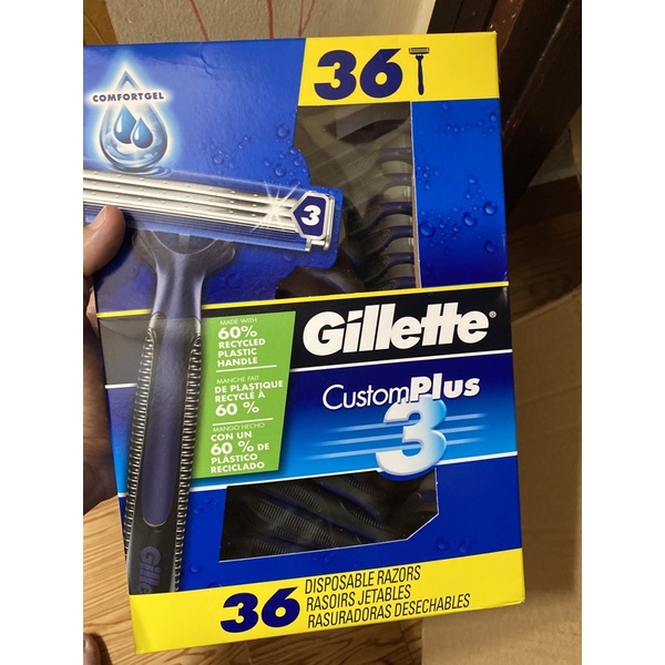 Dao cạo râu 3 lưỡi Gillette Custom plus 3 (lẻ 1 cái)