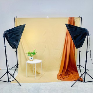 Khung treo phông nền, Background hình chữ U  dùng chụp ảnh Lookbook, Livestream kích thước 2,6x3m