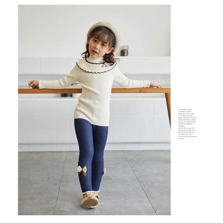 Quần legging giả bò lót lông