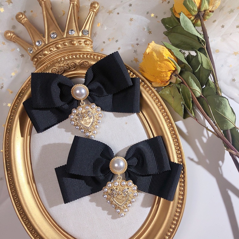 Cà Vạt Nơ Họa Tiết Hoa Phong Cách Baroque Cổ Điển Dành Cho Nữ