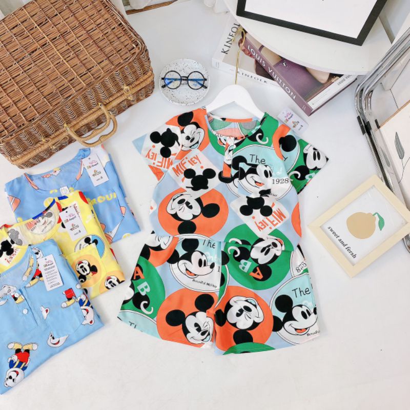 ✓23-35kg✓ Bộ lanh đại bé trai hàng Bb Angel - Lanh loại 1