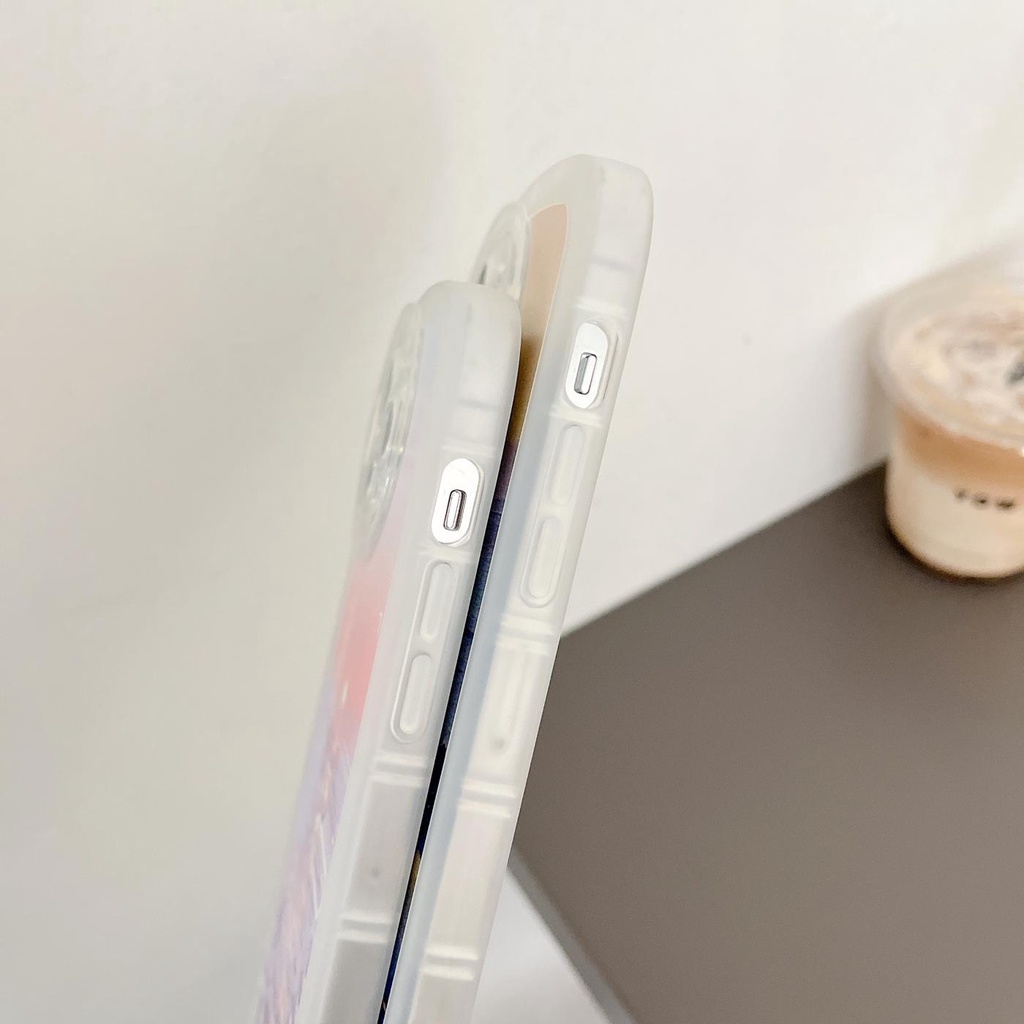 Ốp Điện Thoại Tpu Dẻo Trong Suốt Họa Tiết Mặt Trời Lặn / Hoàng Hôn Cho iPhone 13 12 mini 11 Pro xs max xr 7 / 8plus