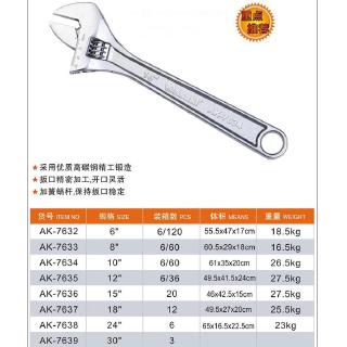 Mỏ lết Asaki AK-7635 C2-12inch (Inox)