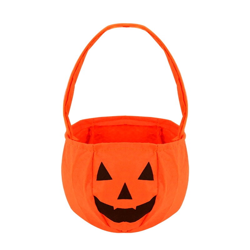 1 Giỏ Đựng Kẹo Halloween Hình Bí Ngô