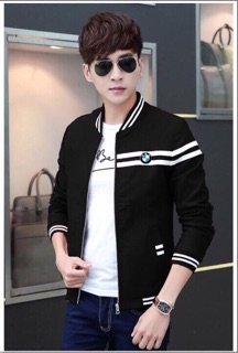 Kman Áo Khoác Kaki Viền Bomber