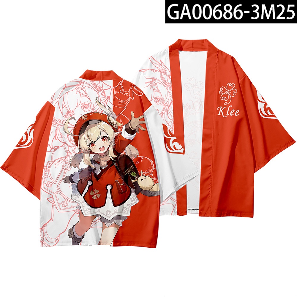 Áo choàng kimono dáng rộng in họa tiết anime Genshin Impact độc đáo cho nam và nữ | BigBuy360 - bigbuy360.vn