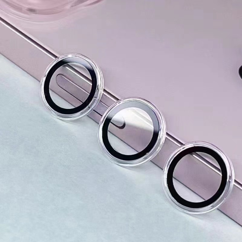 Kính Cường Lực 3d Trong Suốt Bảo Vệ Ống Kính Máy Ảnh Cho iphone 15 14 13 11 12 pro max 13 12 Ốp