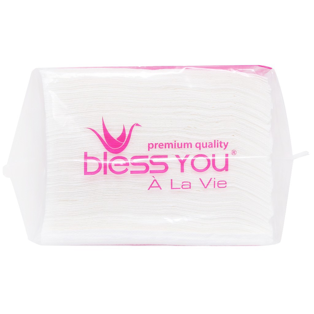 Khăn giấy ăn cao cấp 1 lớp Bless You À La Vie 100 tờ (23x23)cm