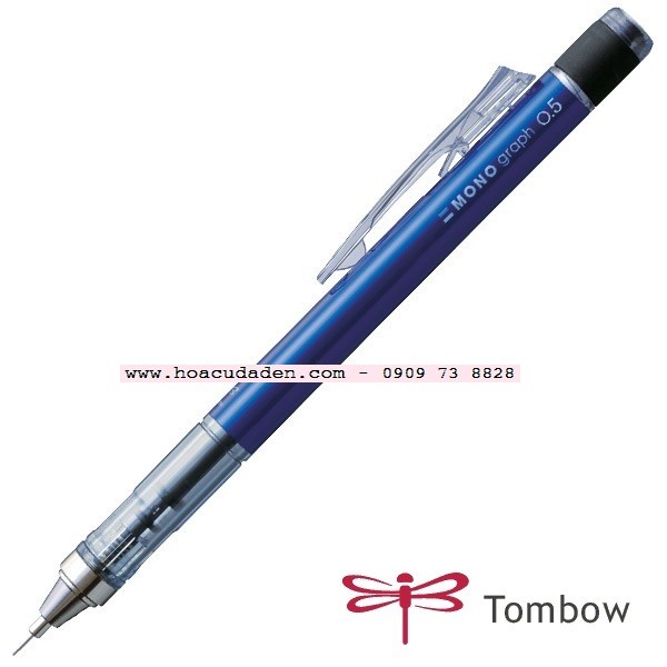 [DA ĐEN] Bút chì bấm Tombow MONO Graph 0.3/0.5mm