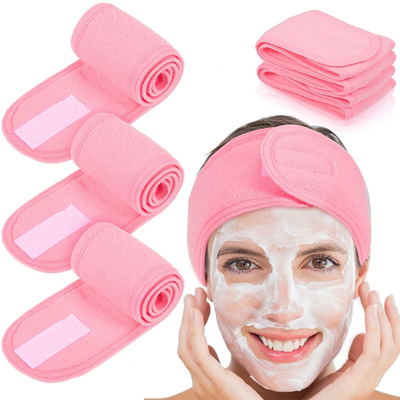 Băng Đô Bản Rộng Cho Nữ Có Thể Điều Chỉnh Tiện Dụng Khi Rửa Mặt / Trang Điểm / Tập Yoga