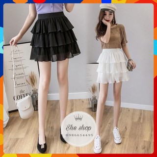 Chân váy xếp ly 3 tầng chân váy nữ xếp ly dáng xòe năng động trẻ trung dễ phối đồ hàng Quảng Châu loại 1