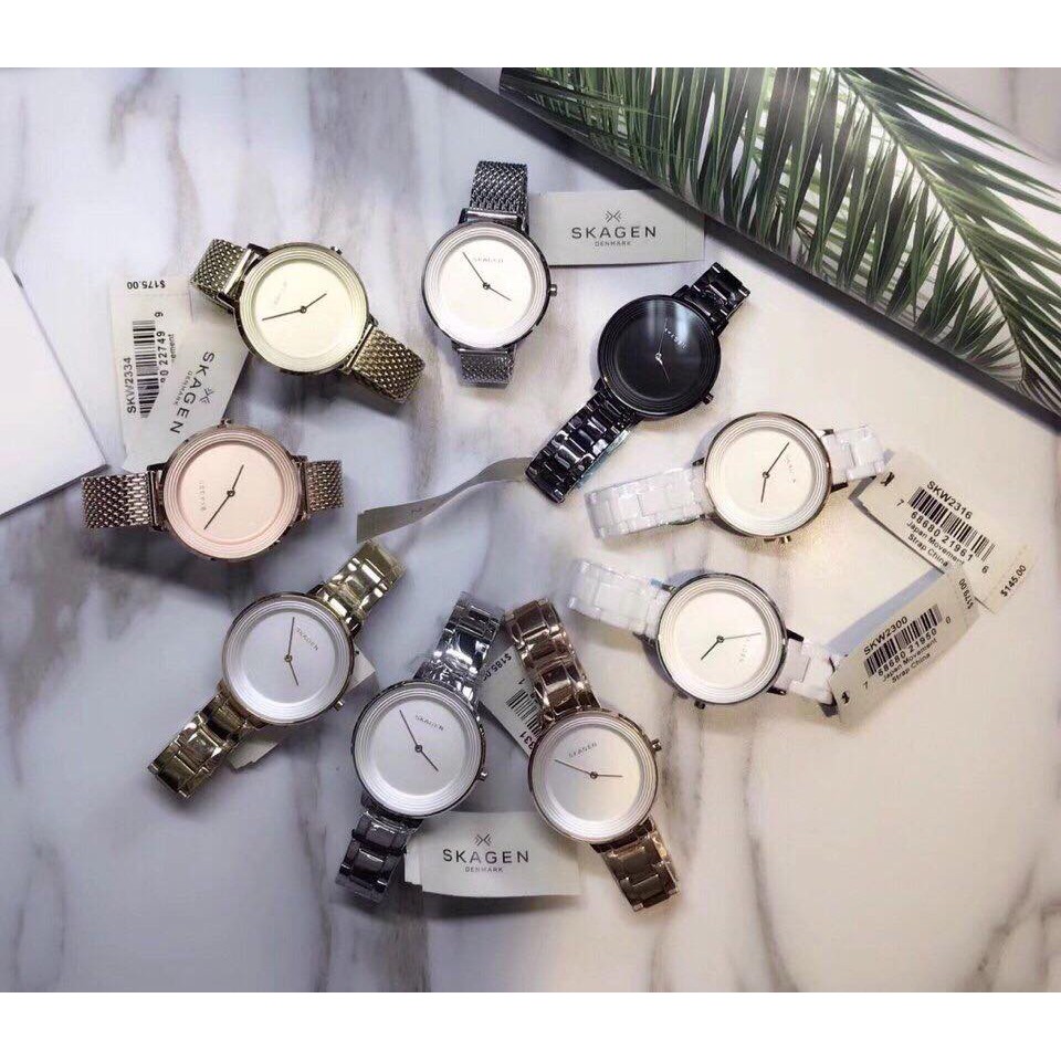 đồng hồ skagen nữ chính hãng size 36mm dây kim loại