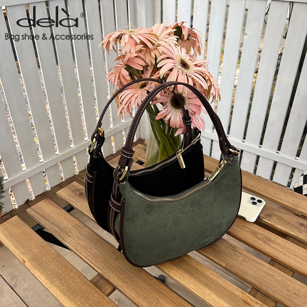 Dela Túi Đeo Vai Phong Cách Pháp retro Thời Trang Xuân Hè