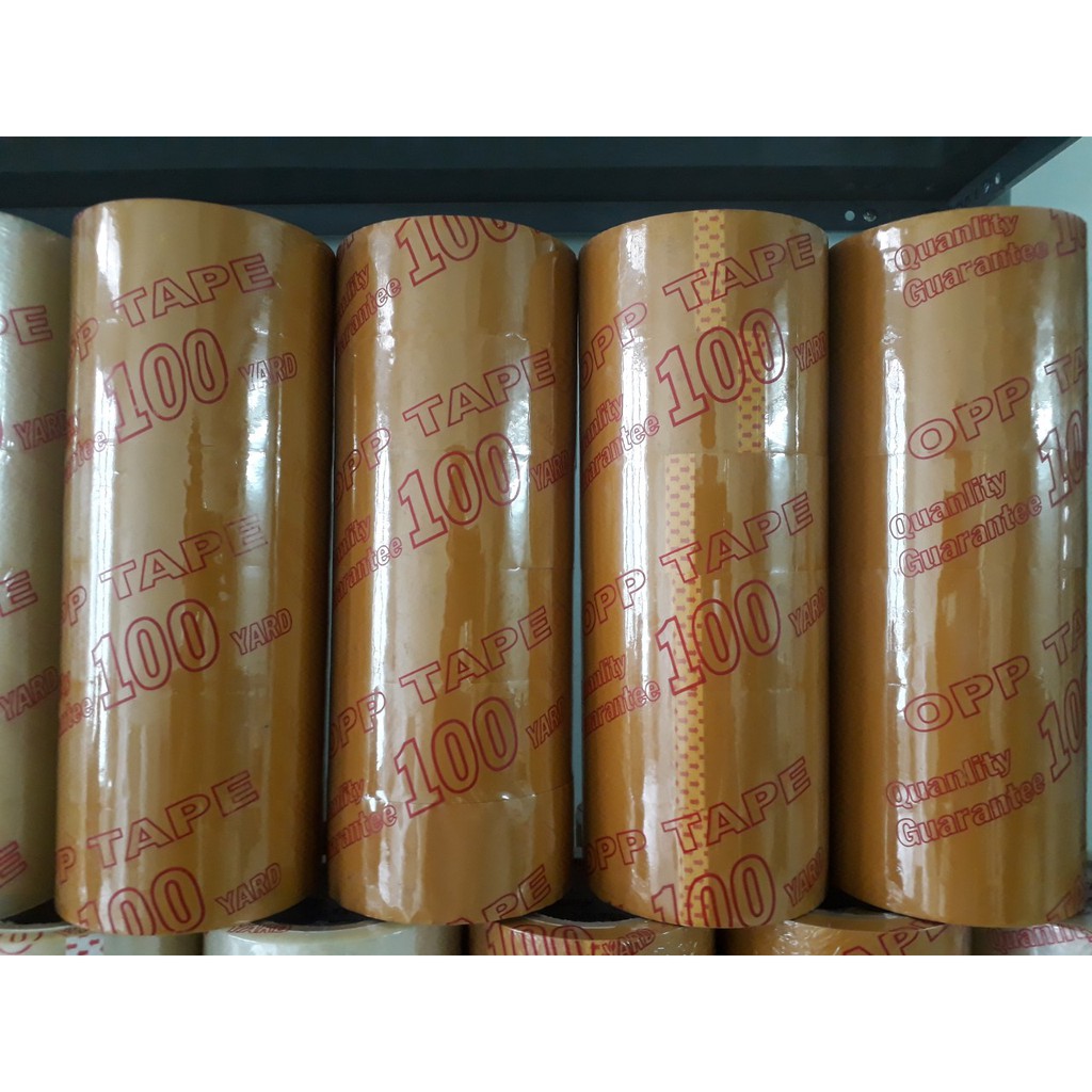 Băng Keo Đục 100Y 1cây/6cuộn Dán Thùng, Gói Hàng
