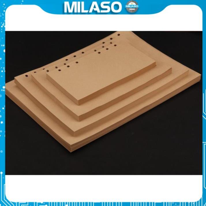 Giấy sổ còng MILASO ruột sổ còng họa tiết hoa lá, hải tặc, sổ váy 6 lỗ SN-001044
