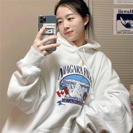 Áo Hoodie Falls Nữ - Rere.Store [FREESHIP] - Áo nỉ dài tay form rộng dáng suông, thiết kế cá tính