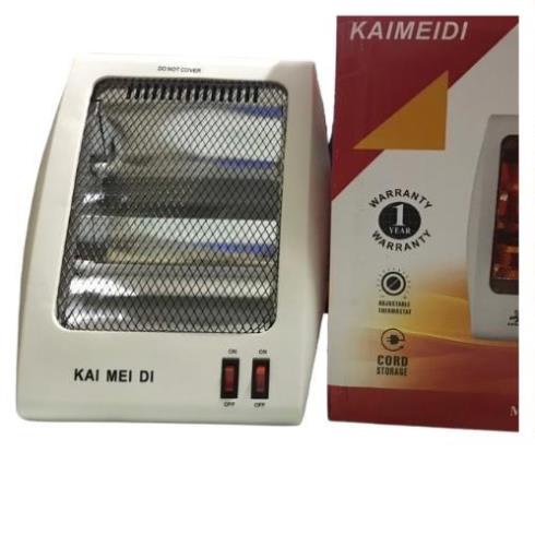 [SỈ- RẺ] Đèn Sưởi 2 Bóng Kaimeidi Hàng Nội Địa- 800W- Quạt Sưởi Halogen Siêu Bền Tỏa Nhiệt Đều Tiết Kiệm Điện Gấp 2 Lần