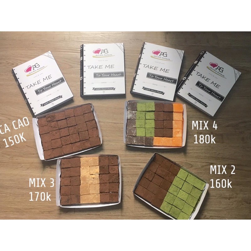 NAMA PG 6-7-8-9-10 VỊ ( chat chọn vị ) (socola tươi )
