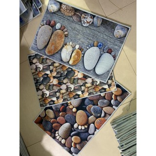 thảm lau chân nhà bếp siêu thấm hình thù bali dễ thương, tấm chân nhà tắm 3d vario lông mịn chống trượt