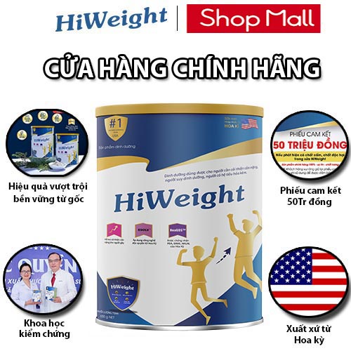 Sữa non tăng cân HiWeight hoa kỳ dạng bột hộp 650g