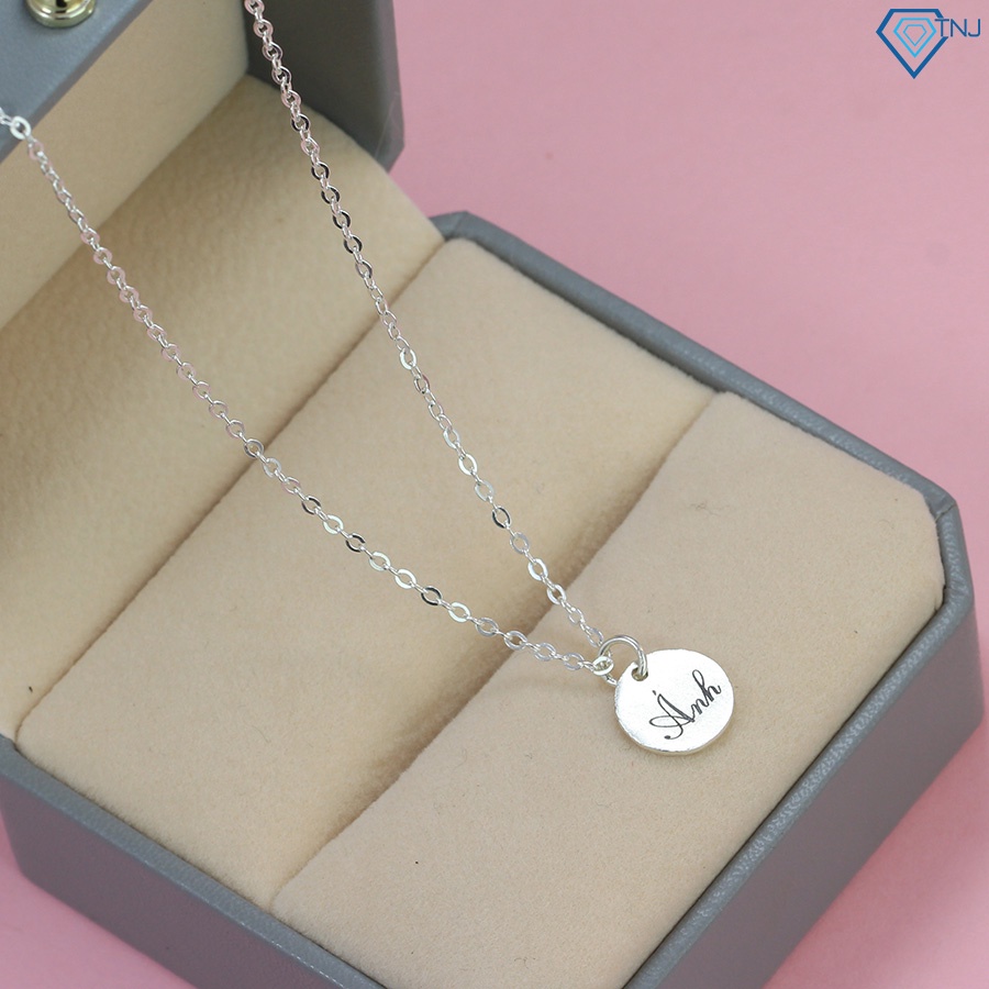 Dây chuyền khắc tên theo yêu cầu nữ bạc đẹp giá rẻ DCN0587 Trang Sức TNJ