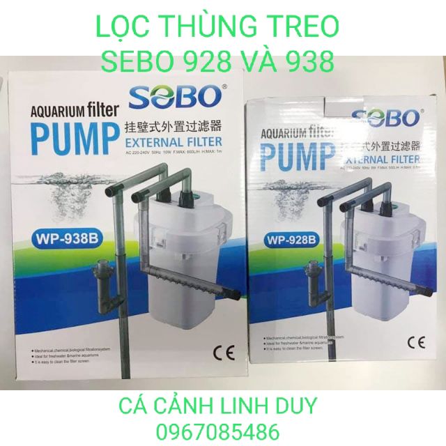 LỌC THÙNG TREO HỒ CÁ CẢNH VIPSUN 838 SOBO 928 VÀ 938