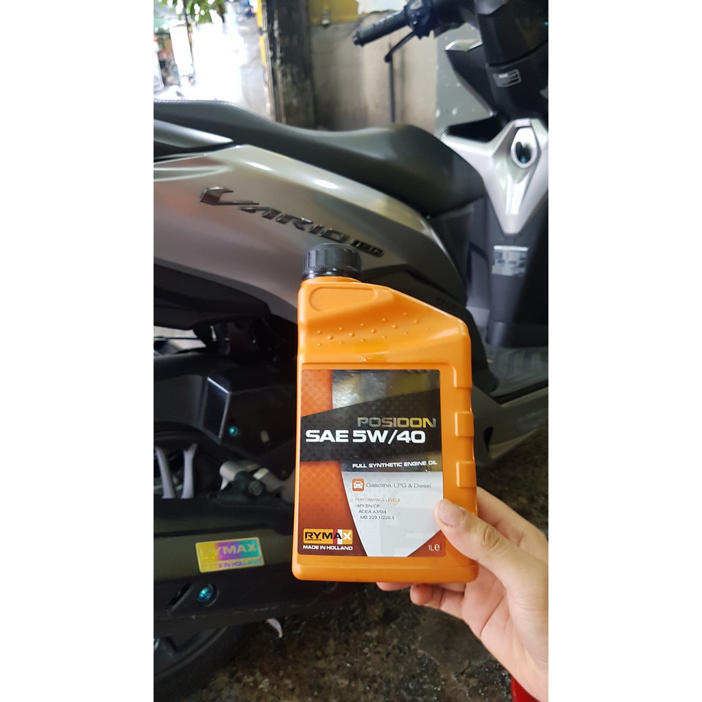 Dầu nhớt xe tay ga Rymax Posidon SAE 5W40 1L