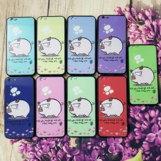 Ốp lưng iPhone 6/6s viền dẻo hình bóng hình chú heo ngộ nghĩnh