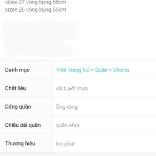 Quần lửng ống rộng (dài 70cm)