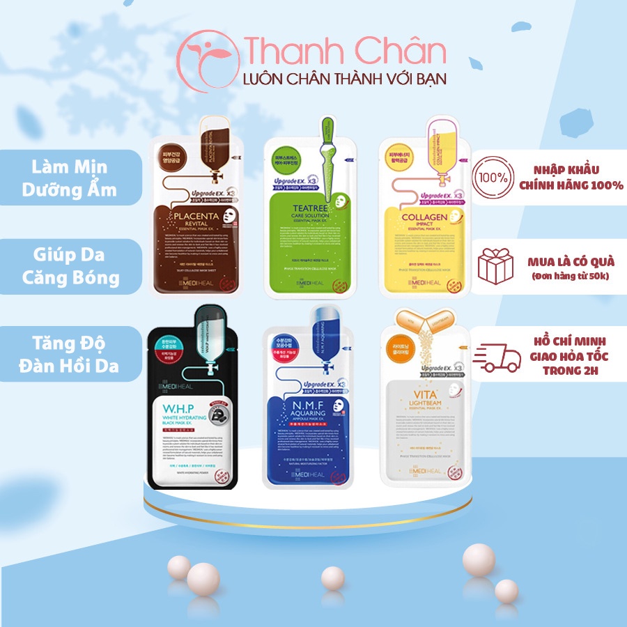Mặt Nạ Giấy Cấp Ẩm, Dưỡng Trắng Mediheal Mask 24ml
