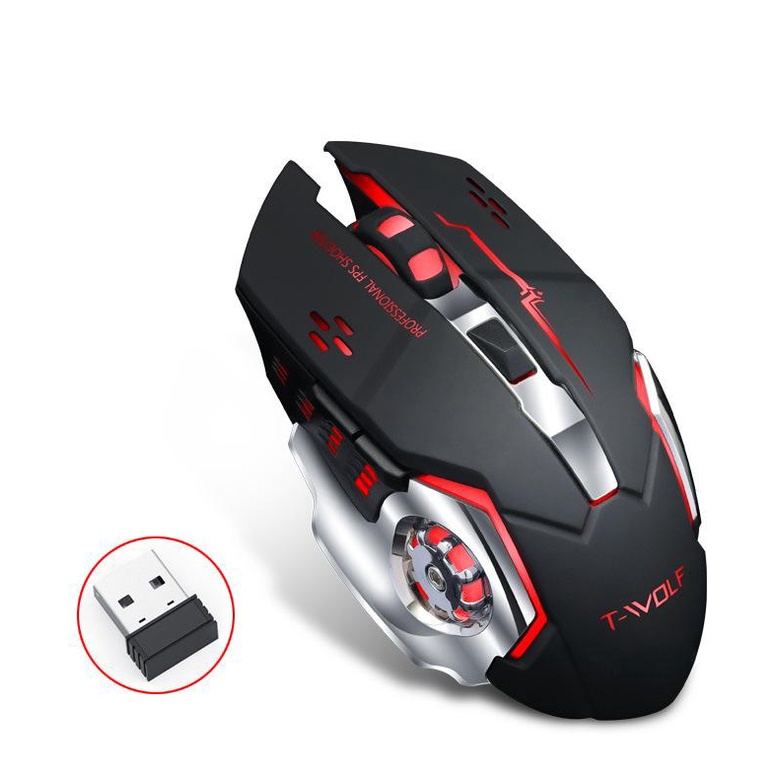 Chuột Không Dây Gaming -Wolf Q13 BH 2 Năm