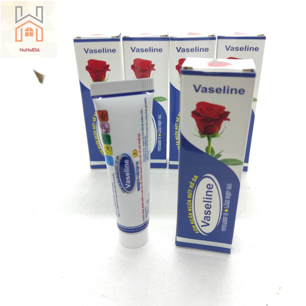 Kem Nẻ Vaseline Rose Kem Ngăn Ngừa Nứt Nẻ Na - Trắng - Tuýp 10g - Bổ Sung Vitamin E Làm Đẹp Da