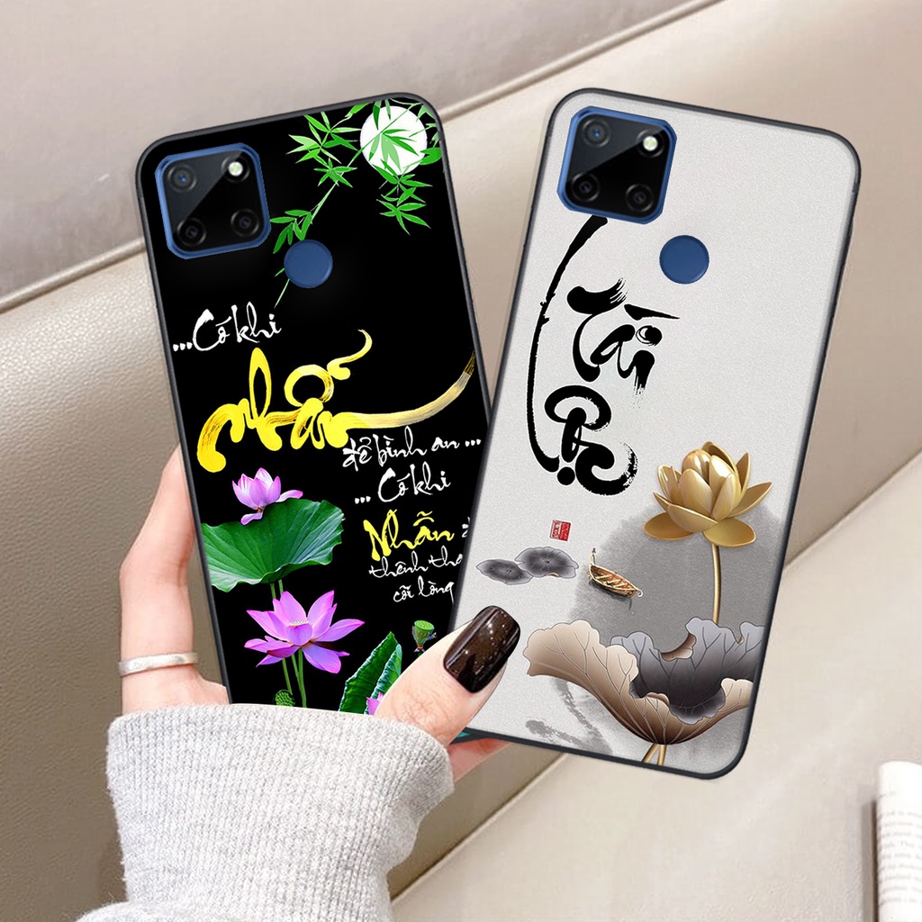 Ốp lưng Realme C12 in hình chữ tài chữ lộc, Cha Mẹ, bình an SIÊU ĐẸP