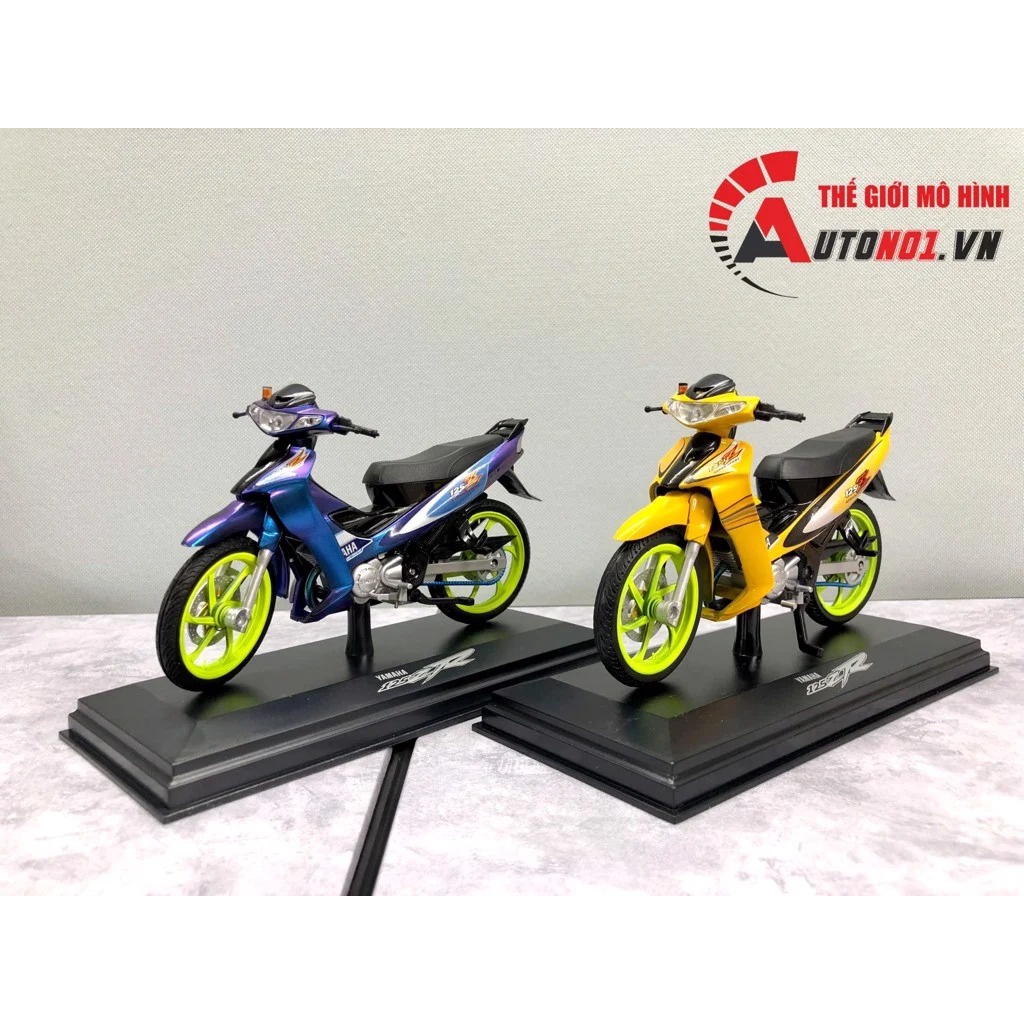 Mô hình xe độ Yamaha Yaz 125zr Blue Galaxy 1:12 Autono1 D229b