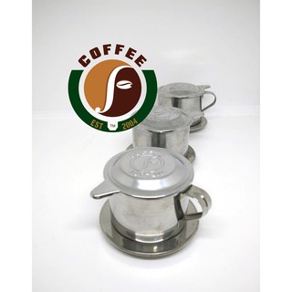 Phin pha cà phê Fcoffee (inox dập nổi)
